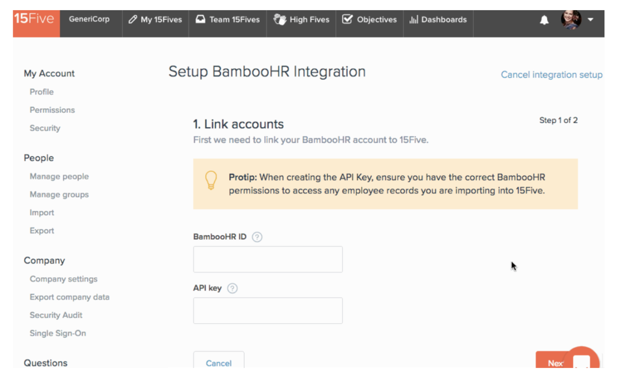 BambooHR Integration