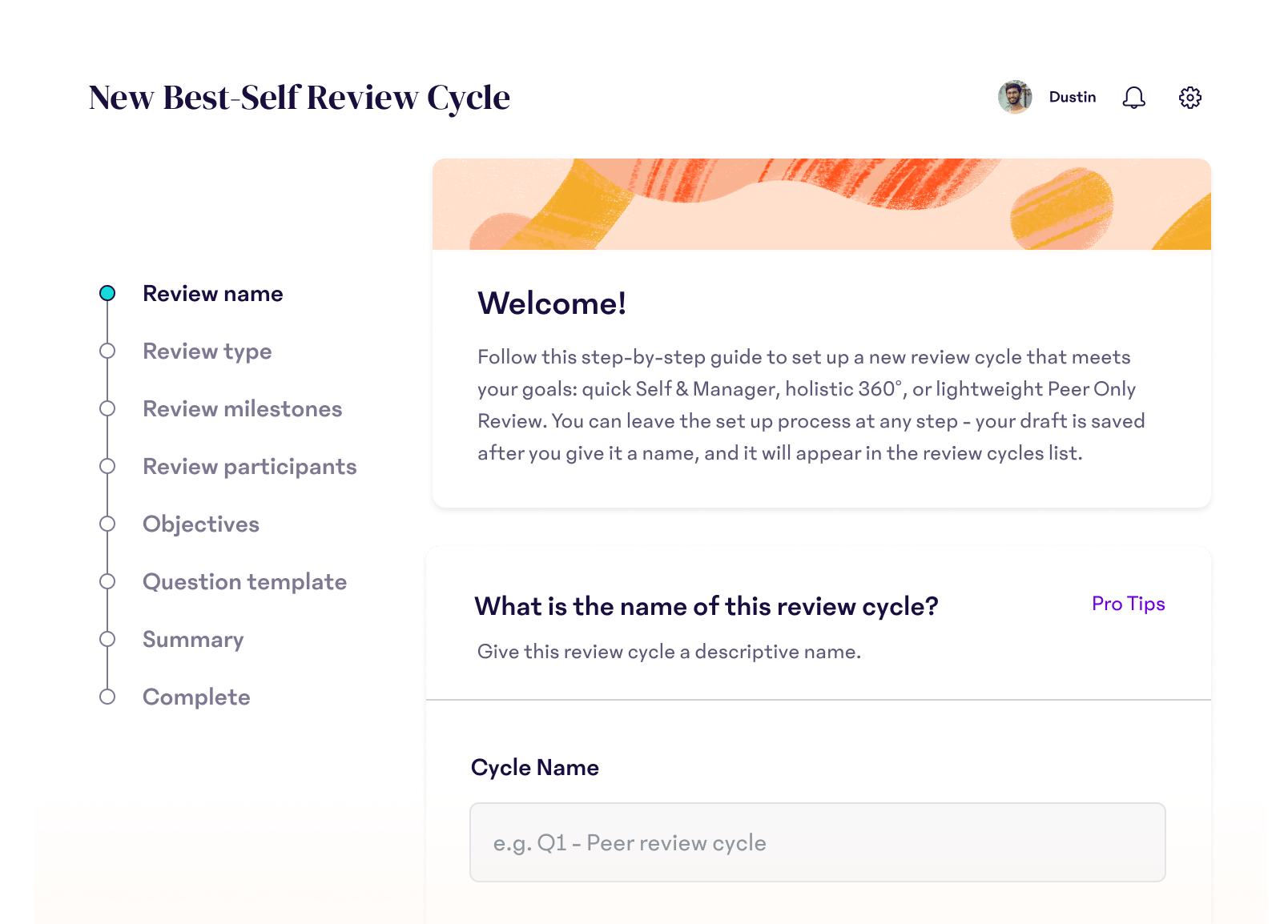new best self review cycle