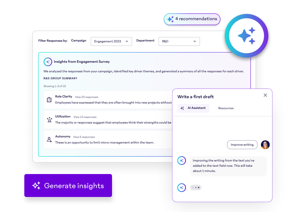 15Five's AI-powered HR assistant